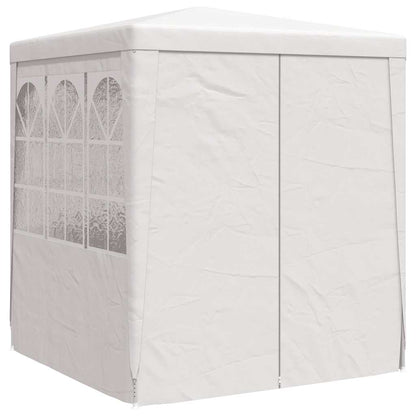 Professional Party Tent with Side Walls 2x2 m White 90 g/m²