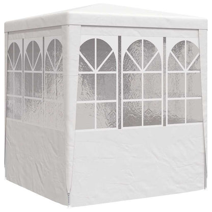 Professional Party Tent with Side Walls 2x2 m White 90 g/m²