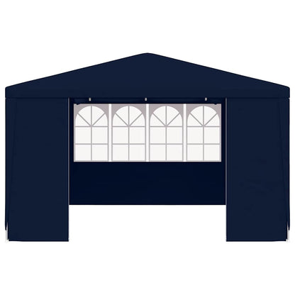 Professional Party Tent with Side Walls 4x4 m Blue 90 g/m?