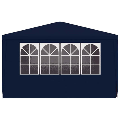 Professional Party Tent with Side Walls 4x4 m Blue 90 g/m?