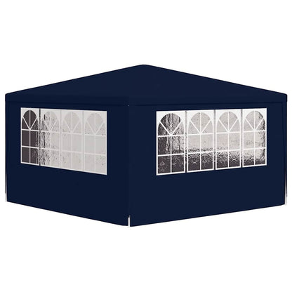 Professional Party Tent with Side Walls 4x4 m Blue 90 g/m?
