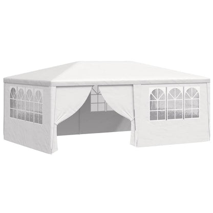 Professional Party Tent with Side Walls 4x6 m White 90 g/m?