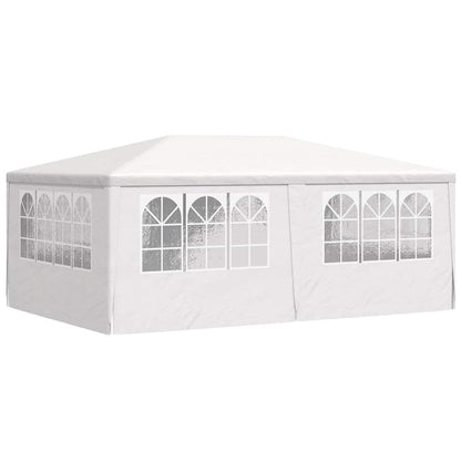 Professional Party Tent with Side Walls 4x6 m White 90 g/m?