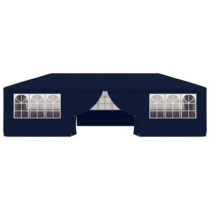 Professional Party Tent with Side Walls 4x9 m Blue 90 g/m?
