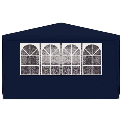 Professional Party Tent with Side Walls 4x9 m Blue 90 g/m?