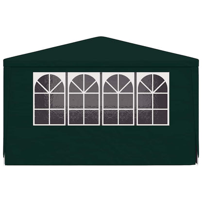 Professional Party Tent with Side Walls 4x4 m Green 90 g/m?
