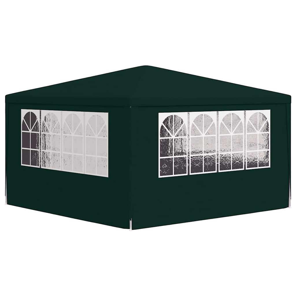 Professional Party Tent with Side Walls 4x4 m Green 90 g/m?