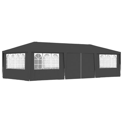 Professional Party Tent with Side Walls 4x9 m Anthracite 90 g/m?