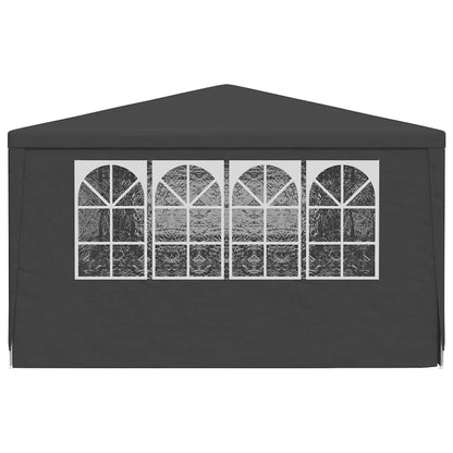 Professional Party Tent with Side Walls 4x9 m Anthracite 90 g/m?