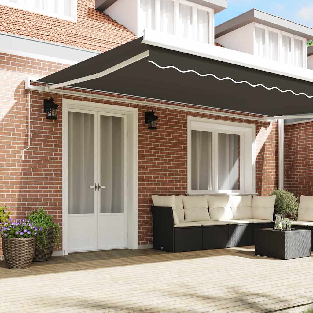 Awning White 5 x 3 m Metal
