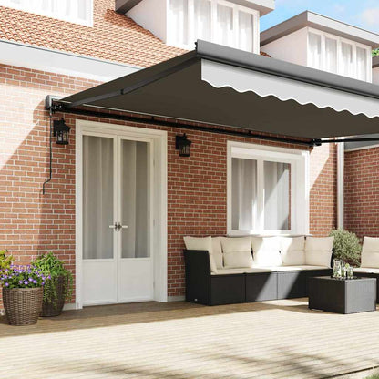 Awning Anthracite 5 x 3 m Metal