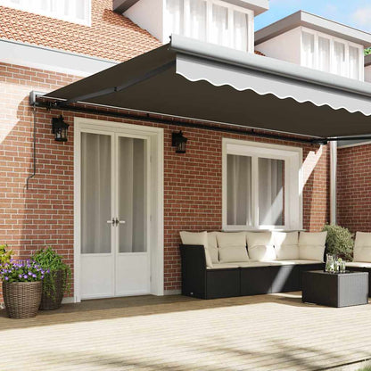 Awning Manual Anthracite 5 x 3 m Metal
