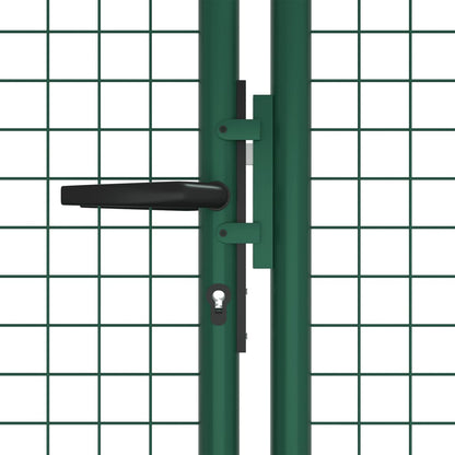 Mesh Garden Gate Steel 400x125 cm Green