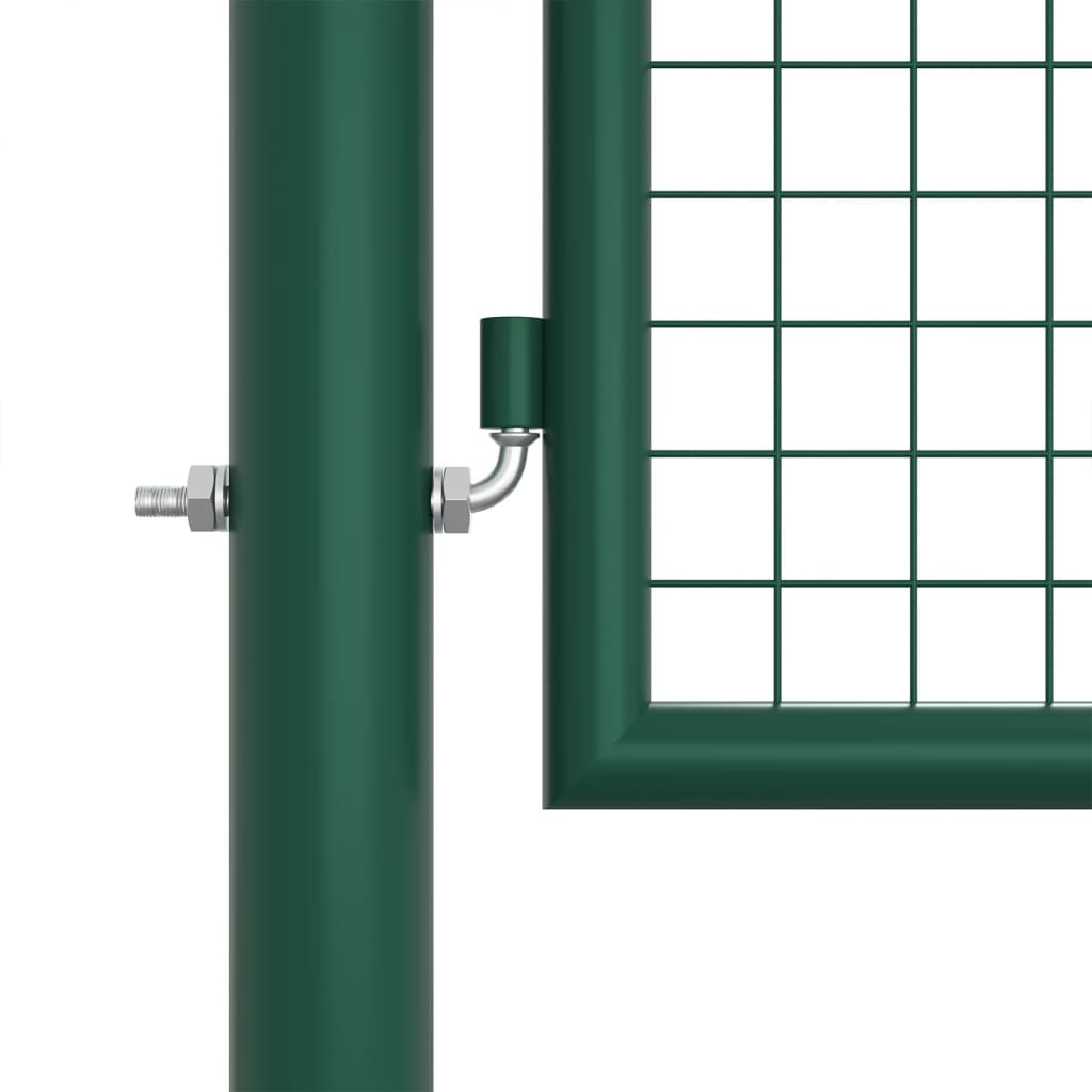 Mesh Garden Gate Steel 400x125 cm Green