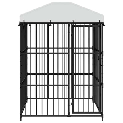 Outdoor Dog Kennel with Roof 150x150x210 cm
