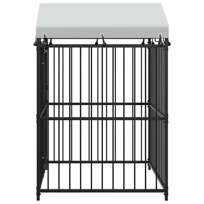 Outdoor Dog Kennel with Roof 120x120x150 cm