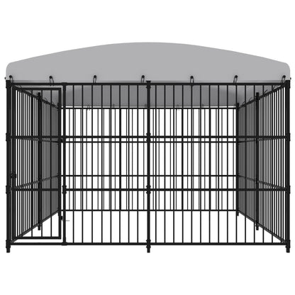 Outdoor Dog Kennel with Roof 300x300x210 cm