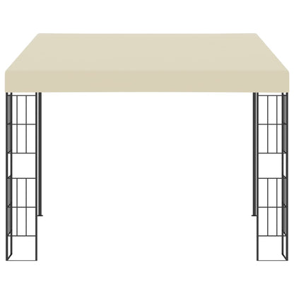 Wall-mounted Gazebo 3x3 m Cream Fabric
