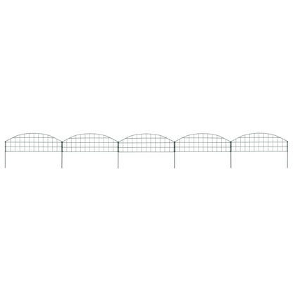 Arched Garden Fence Set 77.3x26 cm Green