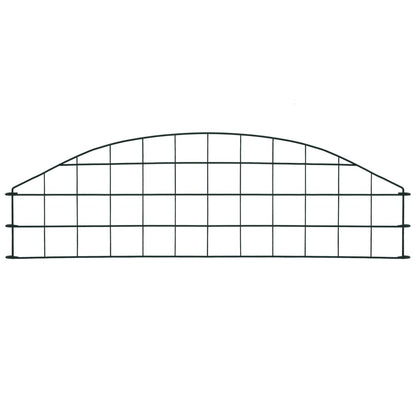Arched Garden Fence Set 77.3x26 cm Green
