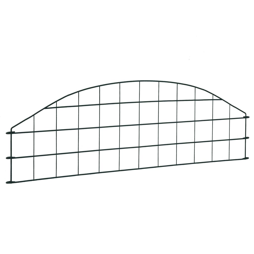 Arched Garden Fence Set 77.3x26 cm Green