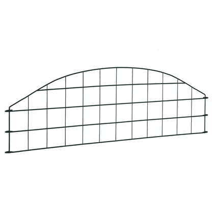 Arched Garden Fence Set 77.3x26 cm Green
