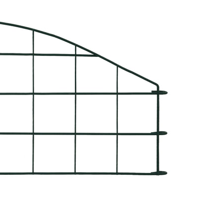 Arched Garden Fence Set 77.3x26 cm Green
