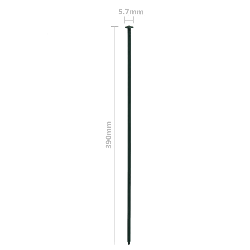 Arched Garden Fence Set 77.3x26 cm Green