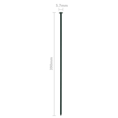 Arched Garden Fence Set 77.3x26 cm Green