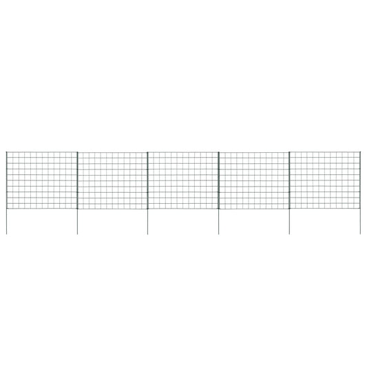 Garden Fence Set 77.5x64 cm Green