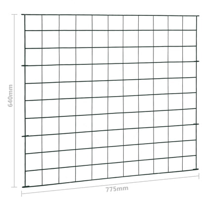 Garden Fence Set 77.5x64 cm Green