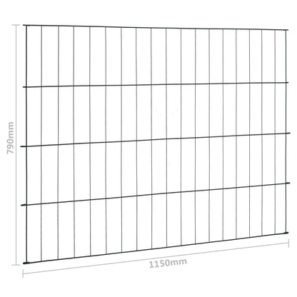 Garden Fence Set 115x79 cm Green