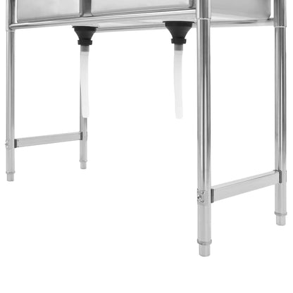 Kitchen Sink Double Basin Stainless Steel