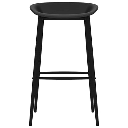 Bar Chairs 2 pcs Black