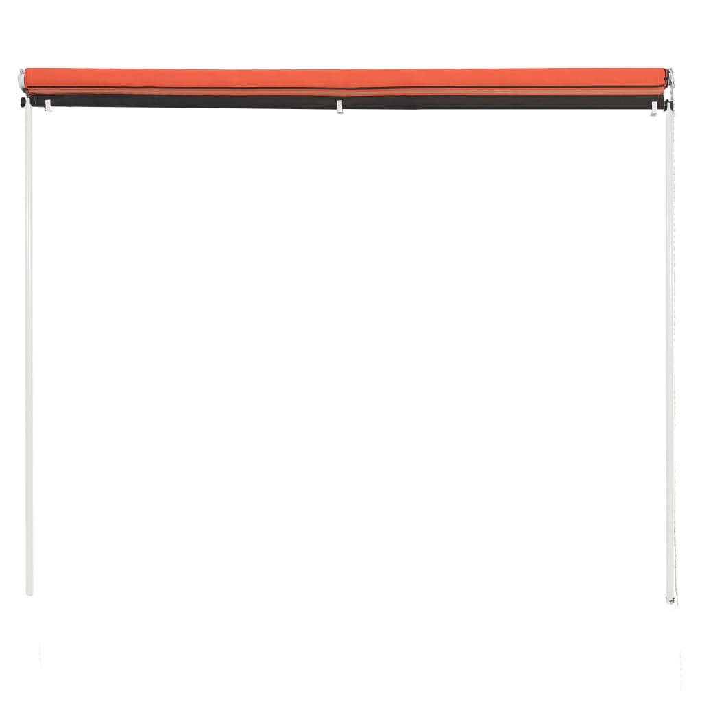 Retractable Awning 100x150 cm Orange and Brown