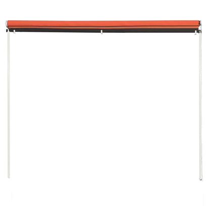 Retractable Awning 200x150 cm Orange and Brown