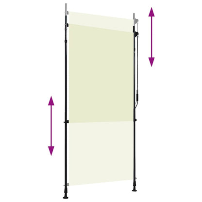 Outdoor Roller Blind 100x270 cm Cream