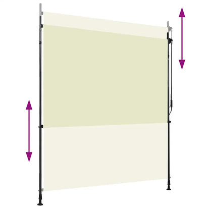 Outdoor Roller Blind 200x270 cm Cream
