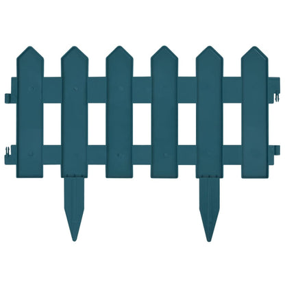 Lawn Edgings 25 pcs Green 10 m PP