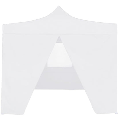 Professional Folding Party Tent with 4 Sidewalls 3x3 m Steel White