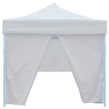 Folding Pop-up Party Tent with 8 Sidewalls 3x9 m White