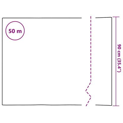 Window Film Frosted Stripes Design 0.9x50 m PVC