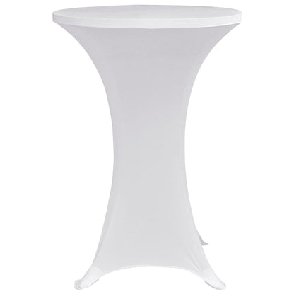 Standing Table Cover Ø60 cm White Stretch 4 pcs