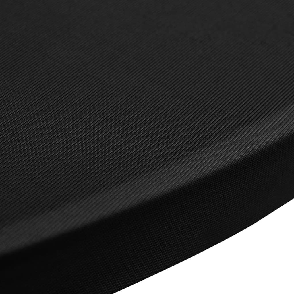 Standing Table Cover Ø60 cm Black Stretch 4 pcs