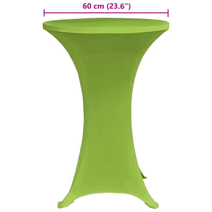 Stretch Table Cover 4 pcs 60 cm Green