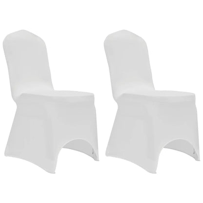 Chair Cover Stretch White 12 pcs