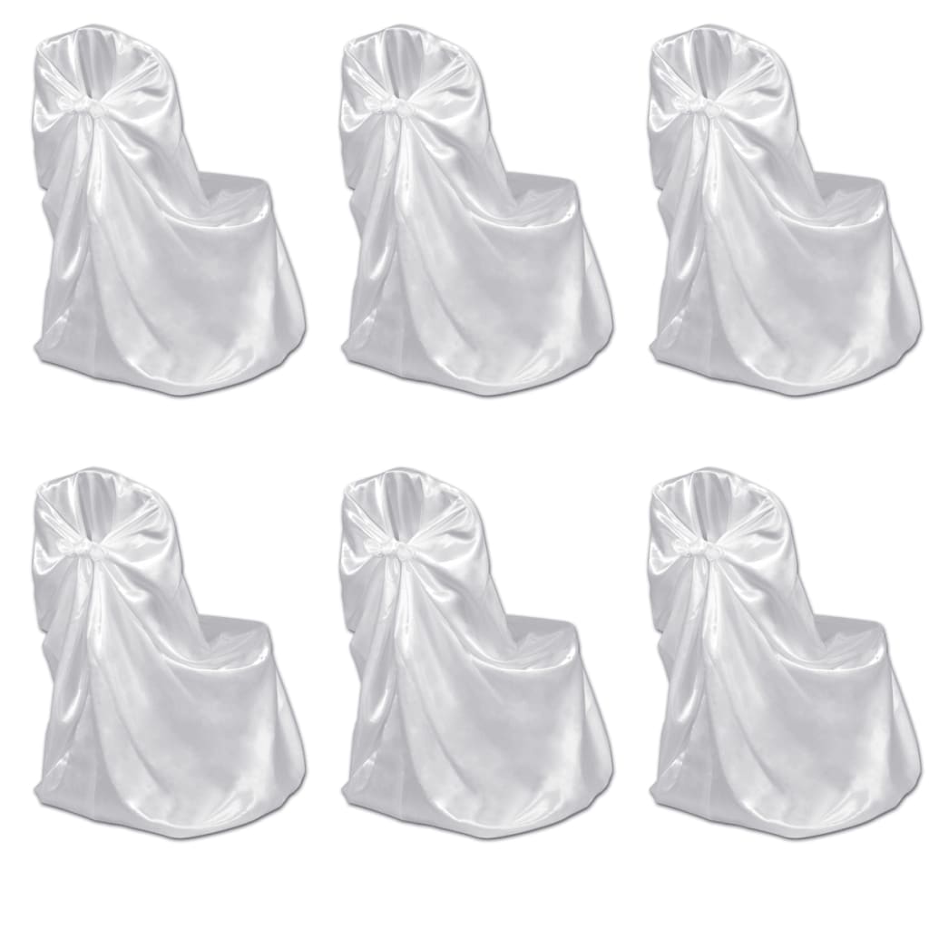Chair Cover for Wedding Banquet 12 pcs White