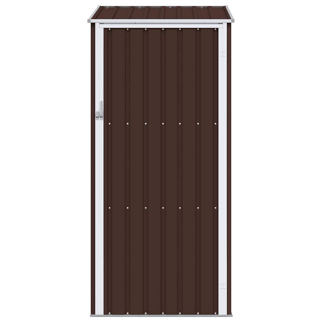 Garden Shed Brown 87x98x159 cm Galvanised Steel