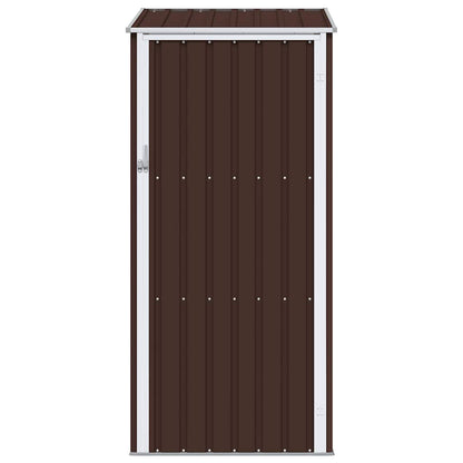 Garden Shed Brown 87x98x159 cm Galvanised Steel