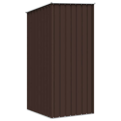 Garden Shed Brown 87x98x159 cm Galvanised Steel